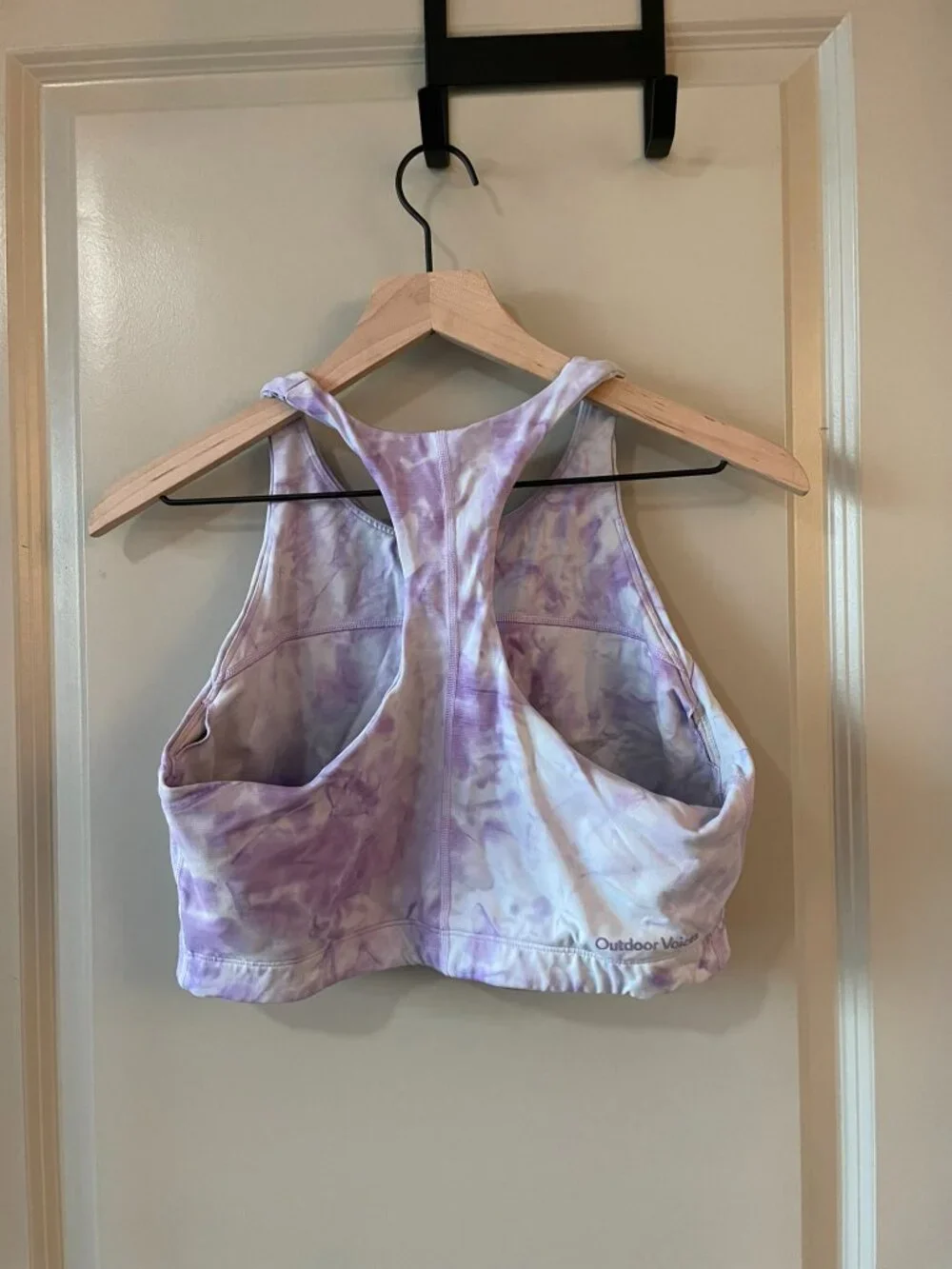 Outdoor Voices Move Free Crop Top Dusty Blue Maypop Tie Dye XL